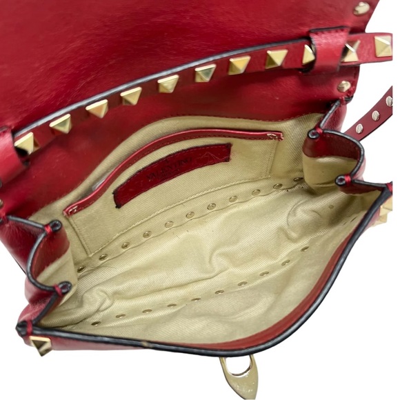 Valentino Red Mini Rockstud Bag - Picture 7 of 10